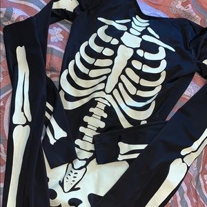dolls kill skeleton costume / rave outfit